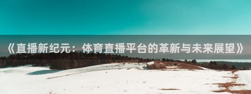 360低调看nba直播：《直播新纪元：体育直播平台的革新与未来展望》